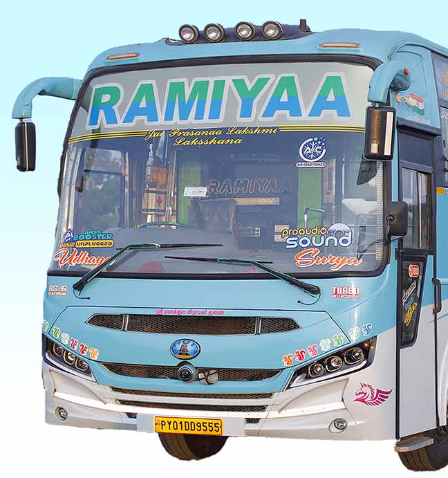 Ramiyaa Travels Pondicherry Tour Bus